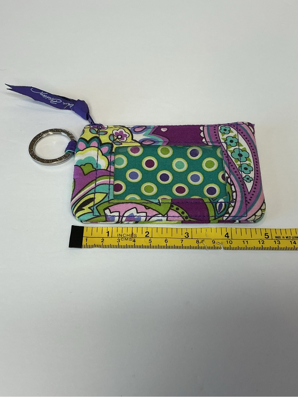Vera Bradley Zip ID Case in Heather - Picture 3 of 5